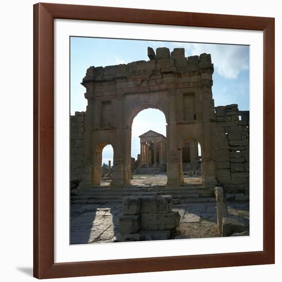 Roman Forum in Suffetula, Tunisia, 2nd Century-CM Dixon-Framed Photographic Print