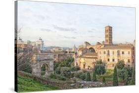 Roman Forum Panorama-Tonygers-Stretched Canvas