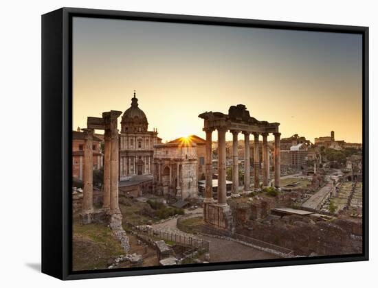 Roman Forum, Rome, Lazio, Italy, Europe-Francesco Iacobelli-Framed Stretched Canvas