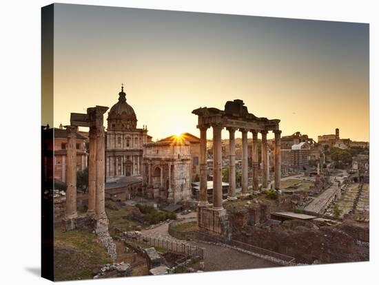 Roman Forum, Rome, Lazio, Italy, Europe-Francesco Iacobelli-Stretched Canvas