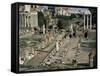 Roman Forum, Rome, Lazio, Italy-Roy Rainford-Framed Stretched Canvas