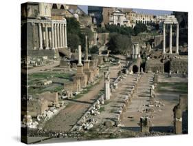 Roman Forum, Rome, Lazio, Italy-Roy Rainford-Stretched Canvas