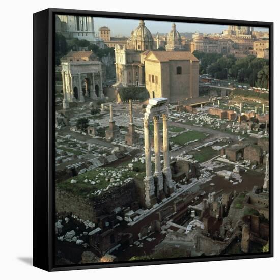 Roman Forum Seen from the Palatine Hill, 5th Century Bc-CM Dixon-Framed Stretched Canvas