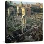 Roman Forum Seen from the Palatine Hill, 5th Century Bc-CM Dixon-Stretched Canvas