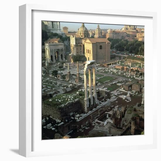 Roman Forum Seen from the Palatine Hill, 5th Century Bc-CM Dixon-Framed Photographic Print