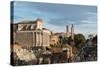 Roman Forum, UNESCO World Heritage Site, and the Palatine Hill, Rome, Lazio, Italy, Europe-Carlo Morucchio-Stretched Canvas