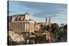 Roman Forum, UNESCO World Heritage Site, and the Palatine Hill, Rome, Lazio, Italy, Europe-Carlo Morucchio-Stretched Canvas