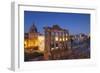 Roman Forum (Unesco World Heritage Site) at Dusk, Rome, Lazio, Italy-Ian Trower-Framed Photographic Print