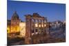 Roman Forum (Unesco World Heritage Site) at Dusk, Rome, Lazio, Italy-Ian Trower-Mounted Photographic Print