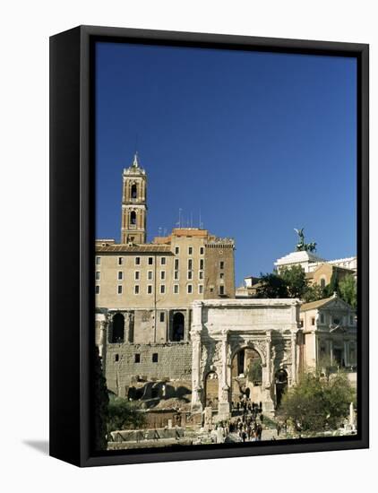 Roman Forum, Unesco World Heritage Site, Rome, Lazio, Italy-Sergio Pitamitz-Framed Stretched Canvas