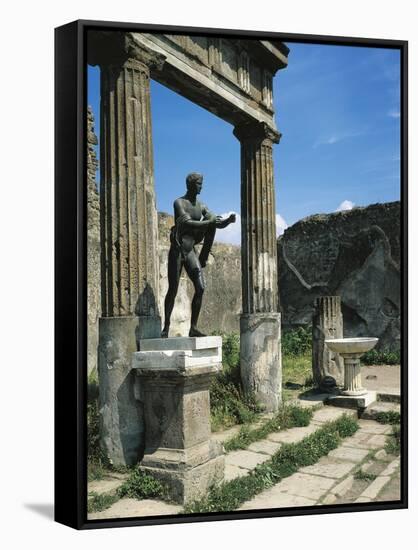 Roman Forum with Temple of Apollo-null-Framed Stretched Canvas