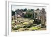 Roman Forum with the Temple of Saturn, Rome, UNESCO World Heritage Site, Lazio, Italy, Europe-Nico Tondini-Framed Photographic Print