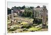 Roman Forum with the Temple of Saturn, Rome, UNESCO World Heritage Site, Lazio, Italy, Europe-Nico Tondini-Framed Premium Photographic Print