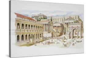 Roman Forum-Italian School-Stretched Canvas