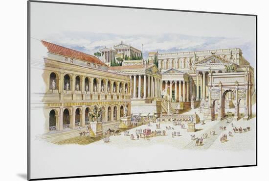 Roman Forum-Italian School-Mounted Giclee Print