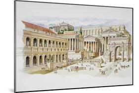 Roman Forum-Italian School-Mounted Giclee Print