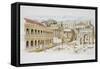 Roman Forum-Italian School-Framed Stretched Canvas