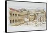 Roman Forum-Italian School-Framed Stretched Canvas