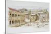 Roman Forum-Italian School-Stretched Canvas