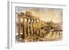 Roman Forums - Artistic Retro Styled Picture-Maugli-l-Framed Art Print