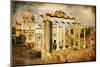 Roman Forums - Picture in Retro Style-Maugli-l-Mounted Photographic Print