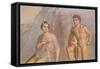 Roman Fresco, Io and Argos, from House of Meleager-Eleanor Scriven-Framed Stretched Canvas