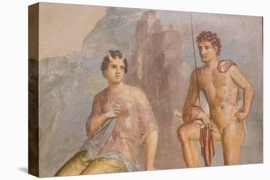 Roman Fresco, Io and Argos, from House of Meleager-Eleanor Scriven-Stretched Canvas