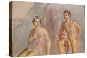 Roman Fresco, Io and Argos, from House of Meleager-Eleanor Scriven-Stretched Canvas