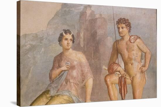 Roman Fresco, Io and Argos, from House of Meleager-Eleanor Scriven-Stretched Canvas