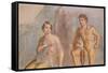 Roman Fresco, Io and Argos, from House of Meleager-Eleanor Scriven-Framed Stretched Canvas