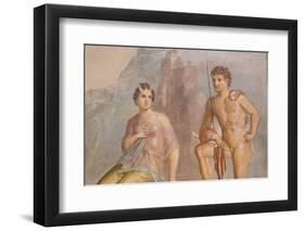 Roman Fresco, Io and Argos, from House of Meleager-Eleanor Scriven-Framed Premium Photographic Print
