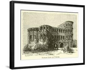 Roman Gate at Treves-null-Framed Giclee Print