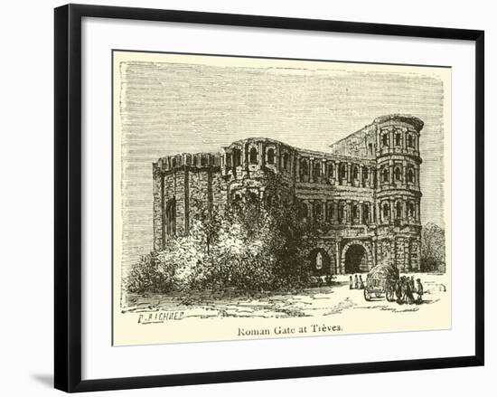 Roman Gate at Treves-null-Framed Giclee Print