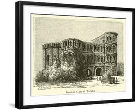 Roman Gate at Treves-null-Framed Giclee Print