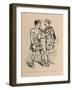 'Roman Gladiator and his Patron', 1852-John Leech-Framed Giclee Print