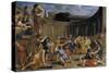 Roman Gladiators-Giovanni Francesco Romanelli-Stretched Canvas