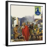 Roman Glass Factory-Severino Baraldi-Framed Giclee Print