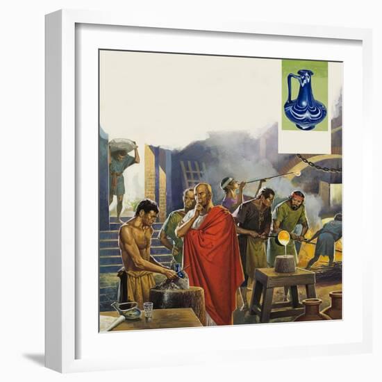 Roman Glass Factory-Severino Baraldi-Framed Giclee Print