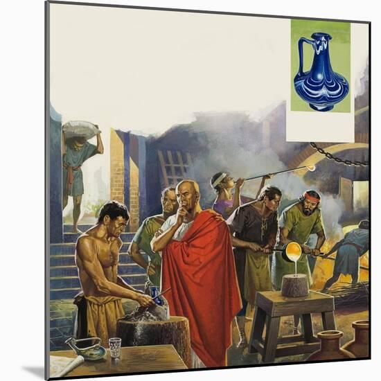 Roman Glass Factory-Severino Baraldi-Mounted Giclee Print