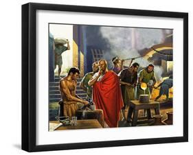 Roman Glass Factory-Severino Baraldi-Framed Giclee Print