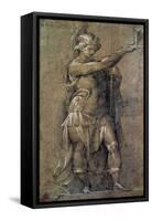 Roman God Mars-Giovanni Battista Crespi-Framed Stretched Canvas