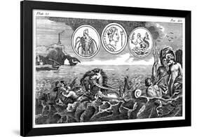 Roman God Neptune, 18th Century-null-Framed Giclee Print