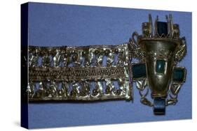 Roman gold bracelet set with glass imitating emeralds, 1st century-Unknown-Stretched Canvas