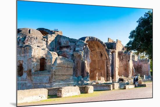 Roman Great Baths, Hadrian's Villa, Tivoli, Province of Rome-Nico Tondini-Mounted Photographic Print