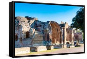 Roman Great Baths, Hadrian's Villa, Tivoli, Province of Rome-Nico Tondini-Framed Stretched Canvas