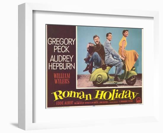 Roman Holiday, 1953-null-Framed Art Print