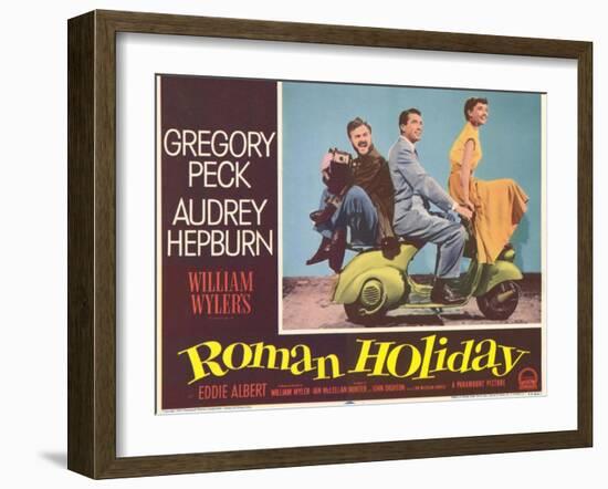 Roman Holiday, 1953-null-Framed Art Print