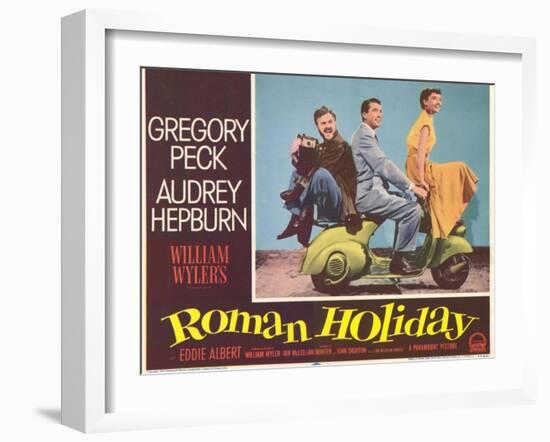 Roman Holiday, 1953-null-Framed Art Print