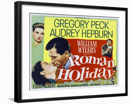 Roman Holiday, 1953-null-Framed Art Print