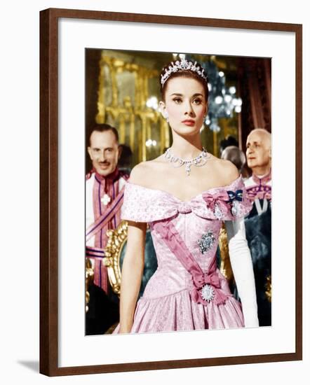 ROMAN HOLIDAY, Audrey Hepburn, 1953-null-Framed Photo